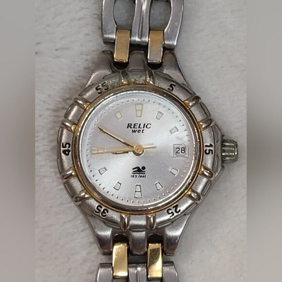 Relic Wet Women's Two Tone Watch - Picture 1 of 5